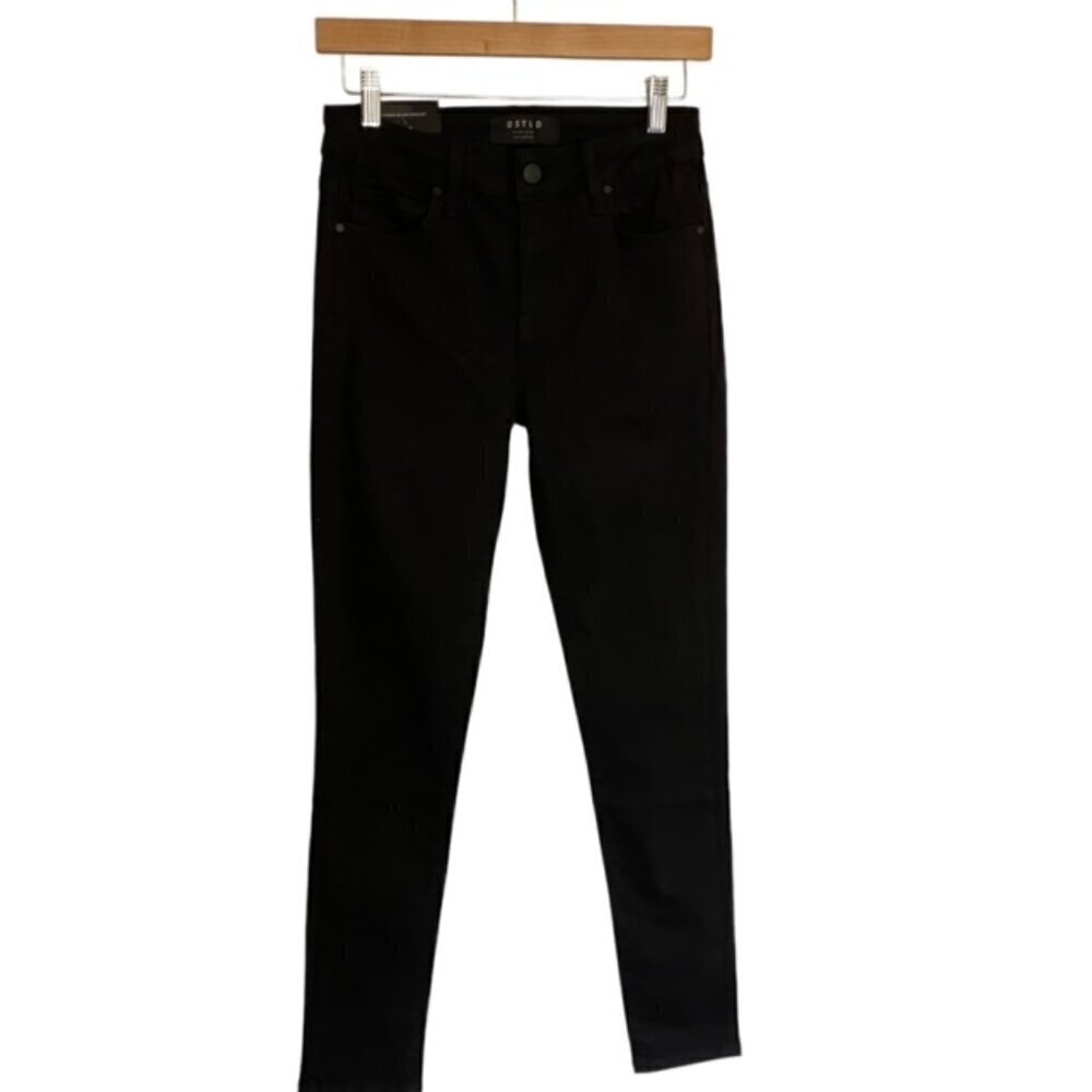 NWT DSTLD Black High Rise Skinny Jeans 28